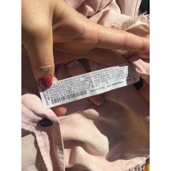 Zara Womens Lightweight Lyocell Jacket Size M Pink Premium Denim Collection NEW - Picture 9 of 9